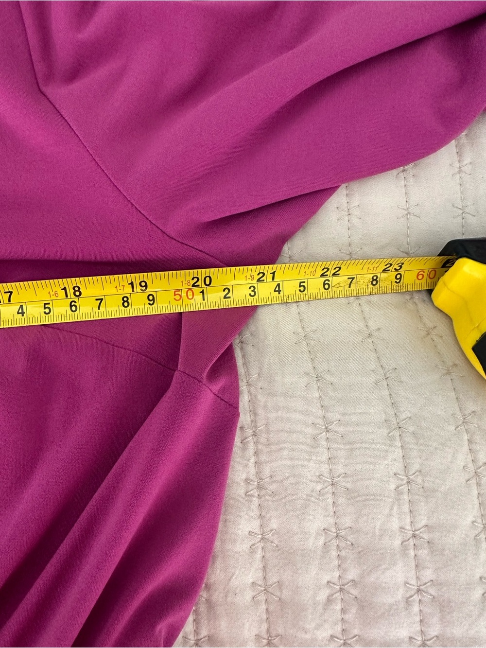 Lane Bryant Magenta Faux-Wrap High-Low Midi Dress - Picture 10 of 15